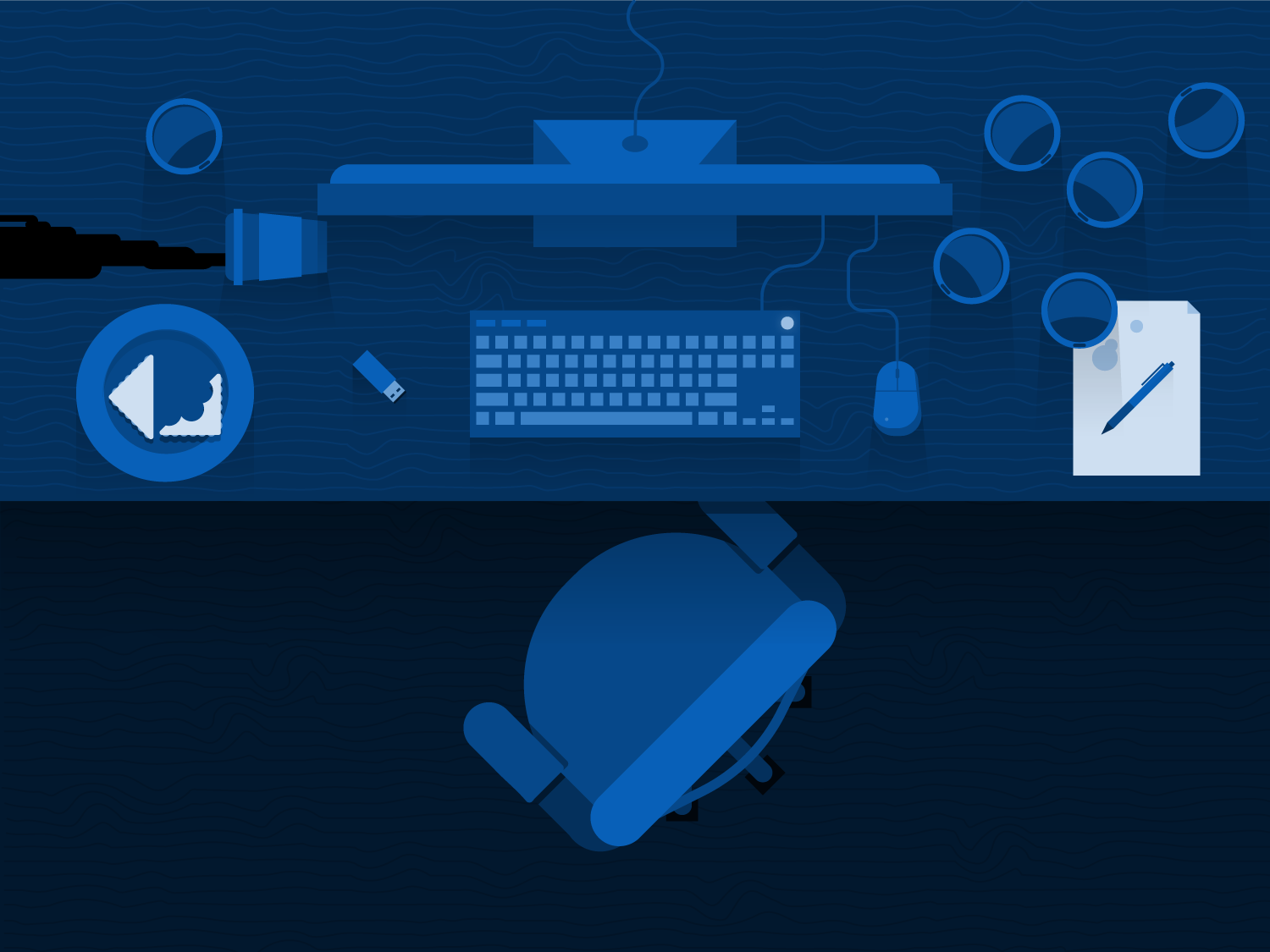 Illustration for social media marketing