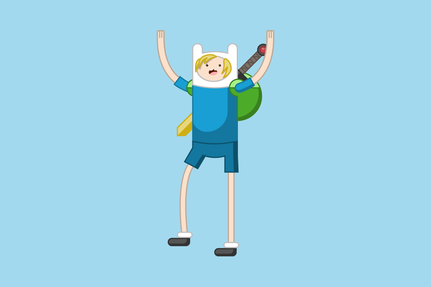 Illustration of Finn from Adventure Time
