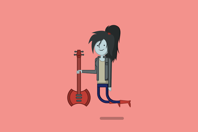 Illustration of Marceline from Adventure Time
