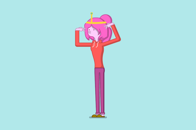 Illustration of Princess Bubblegum from Adventure Time